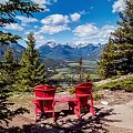 Krzeselka z widokiem:)
Widok z Tunnel Mountain Banff Kanada