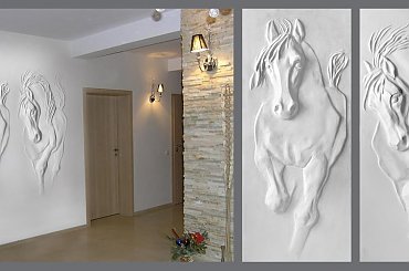 C-3 #KONIE #KOŃ #ODLEWYGIPSOWE #PŁASKORZEŹBA #PŁASKORZEŹBY