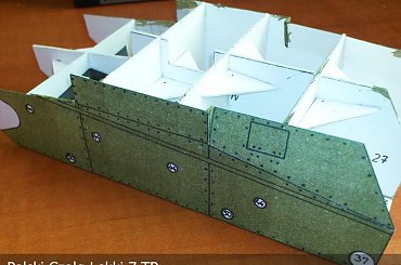 #PolskiCzołgLekki7TP #modelarstwo #kartonowe