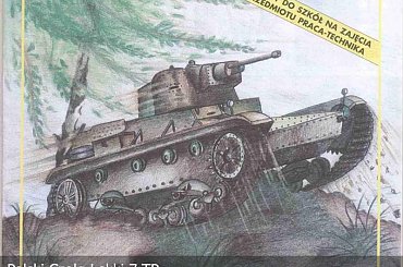 #PolskiCzołgLekki7TP #modelarstwo #kartonowe