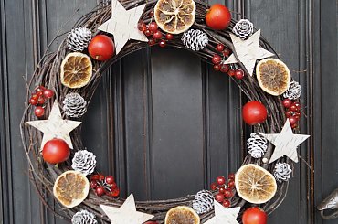 Wianek świąteczny, moja praca #BożeNarodzenie #krakow #rękodzieło #stroik #wieniec