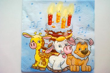 Przyjęcie urodz. #Decoupage