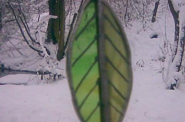 Zawieszka witrażowa lisyek #witraż