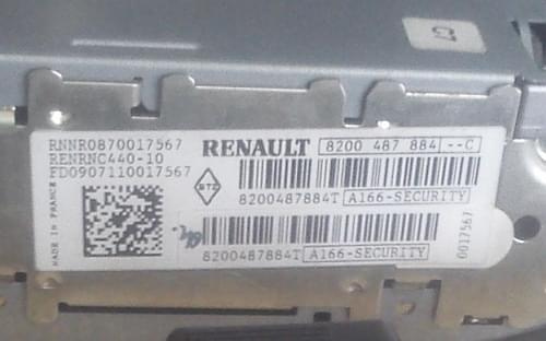 Carminat z Renault Scenic II Nawigacja/wyświetlacz nie
